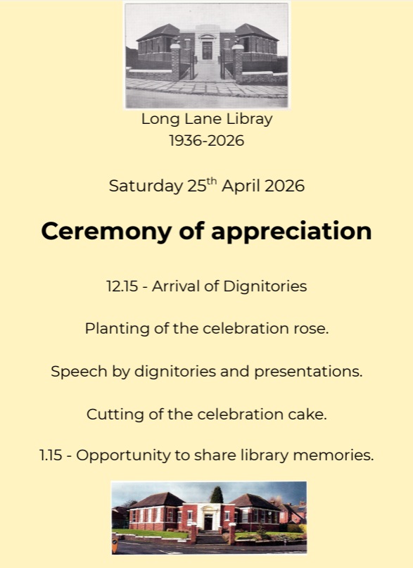 Long Lane Library - Ceremony of Appreciation